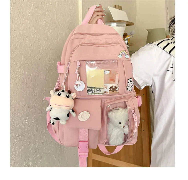 Cute Nylon Student Backpack
