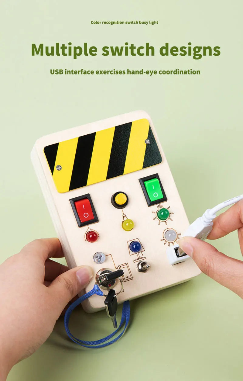 Montessori LED Busy Board