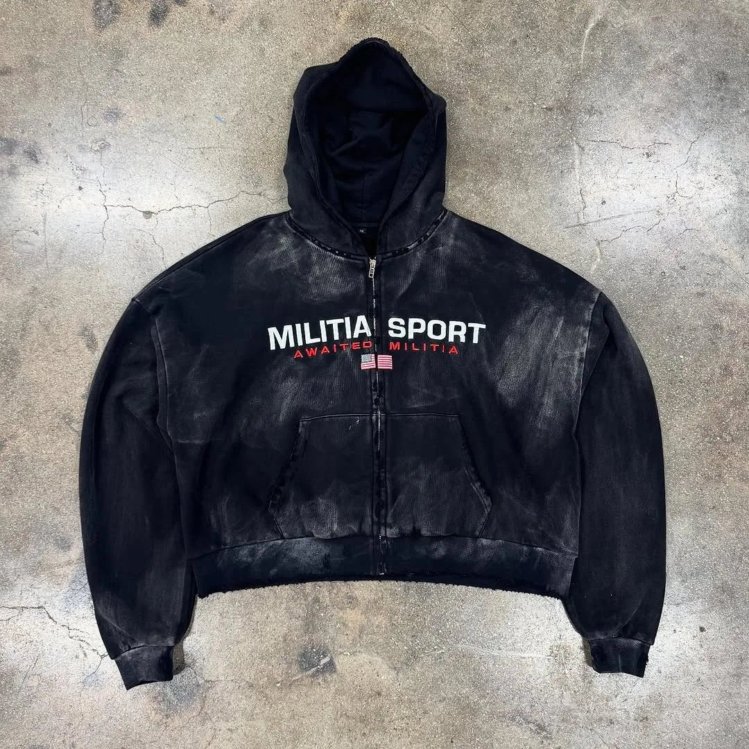 Autumn-Winter new Hat-Sweatshirt Men and Women Design-Gefühl daily Jacket Mode Y2K Hip-Hop