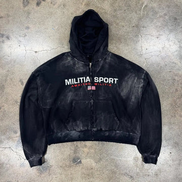 Autumn-Winter new Hat-Sweatshirt Men and Women Design-Gefühl daily Jacket Mode Y2K Hip-Hop