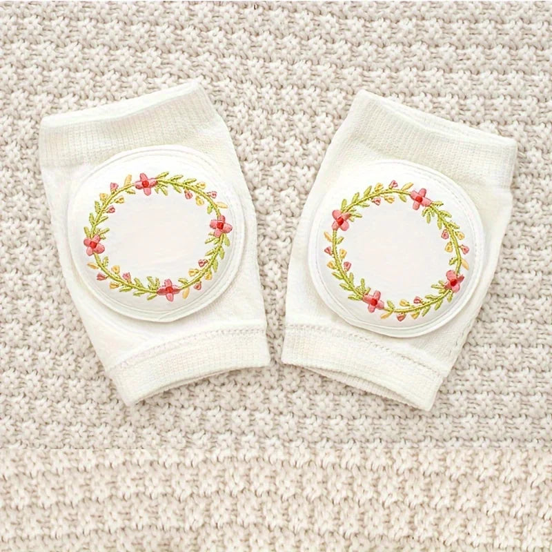 Baby-Knieschützer, leichter Sommerstil, hilft beim Krabbeln lernen, Anti-Fall, gesticktes Mesh-Design, Krabbelschutzausrüstung, elastische Schwamm-Ellbogenschützer.