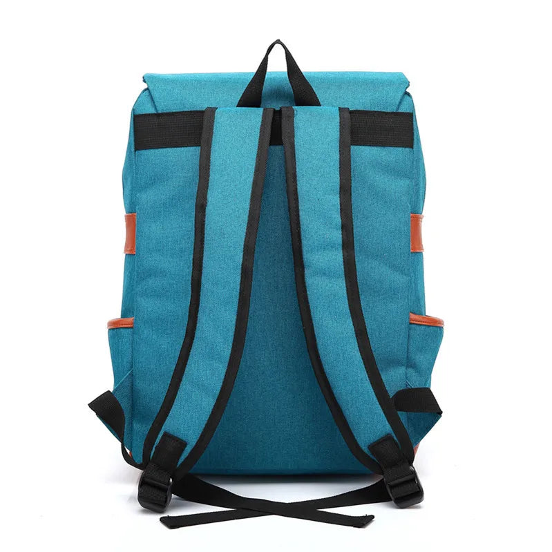 Teens Vintage Canvas Laptop Backpack