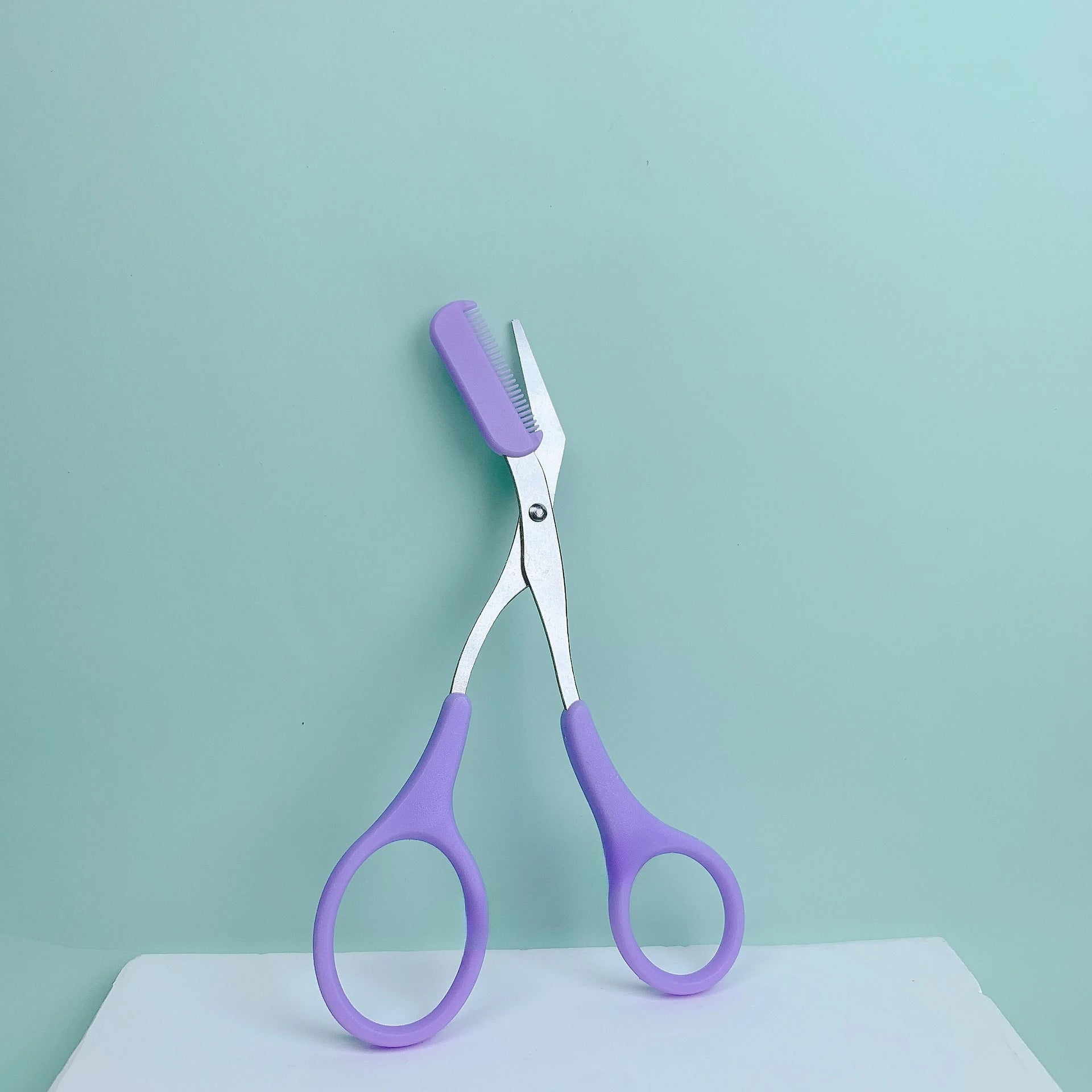 Augenbrauen-Rasierer, Schere, Edelstahl, sicherer, kratzfester Trimmer für Anfänger, Crescent Sharp Beauty Tool, mehrfarbig