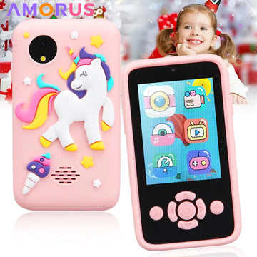 Kinder Telefon Kamera Spielzeug MP3 Musik Player Puzzle Spiele Kleinkind Lernen Spielzeug für Mädchen Jungen Alter 3-10 Geburtstag geschenke Mit 32G