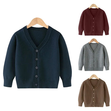 Winter Jungen Strick pullover große Kinder Kleidung Herbst Kinder Baumwolle Pullover Teen feste Strickwaren Mäntel 2-12 Jahre