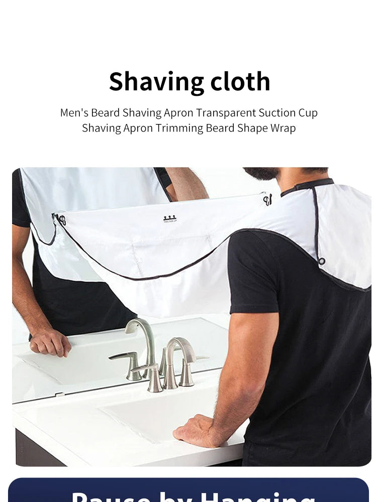 Männliche Rasierschürze, Bartfänger, Umhang, Pflege, Lätzchen, Gesicht, rasiertes Haar, Lätzchen für Erwachsene, Rasierer, Reinigung, Friseur, für Männer, saubere Schürze, Geschenk