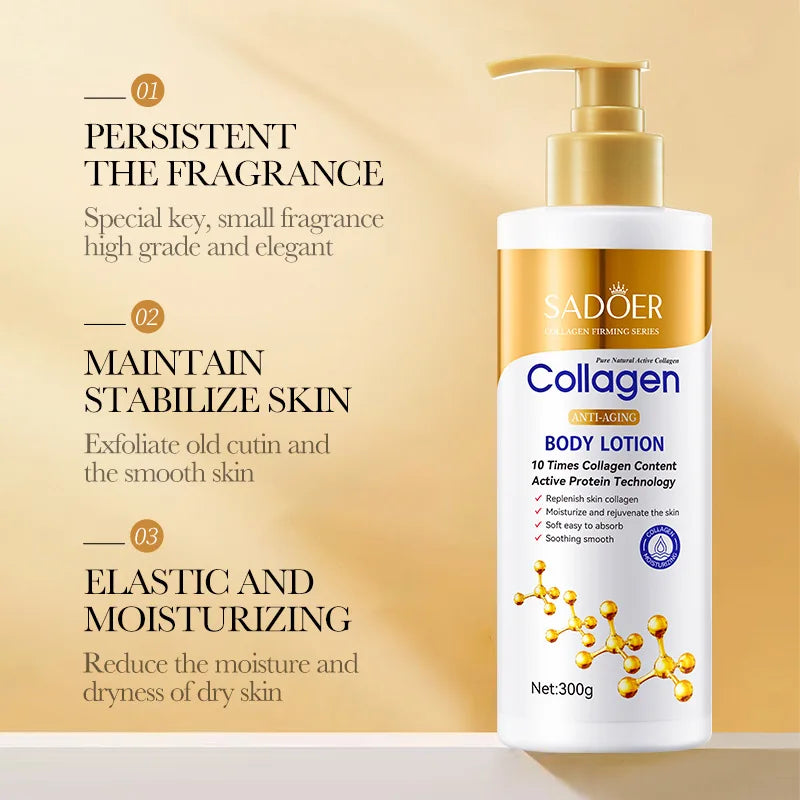 Kollagenmilch Bleaching Face Body Cream Whitening Skin Moisturizing Lotion Lightening Care