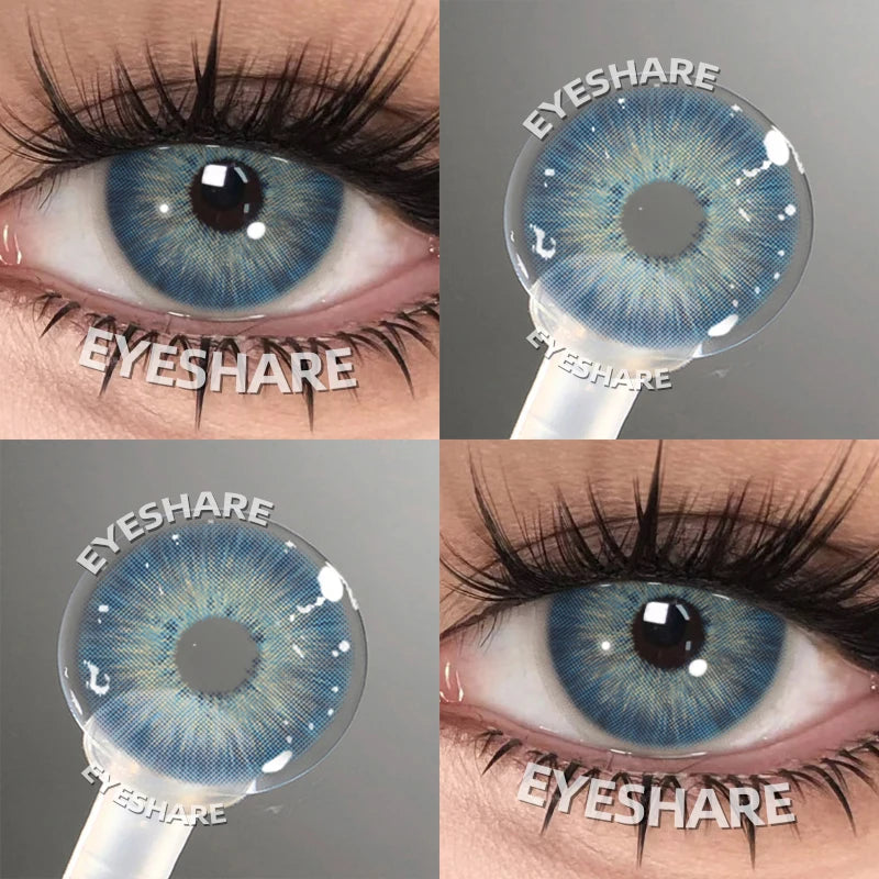 EYESHARE Beliebte farbige Kontaktlinse für Augen, schwarze Linse, Augenmode, braune Schönheit, farbige Schüler, graues Kontakt-blaues Augen-Make-up