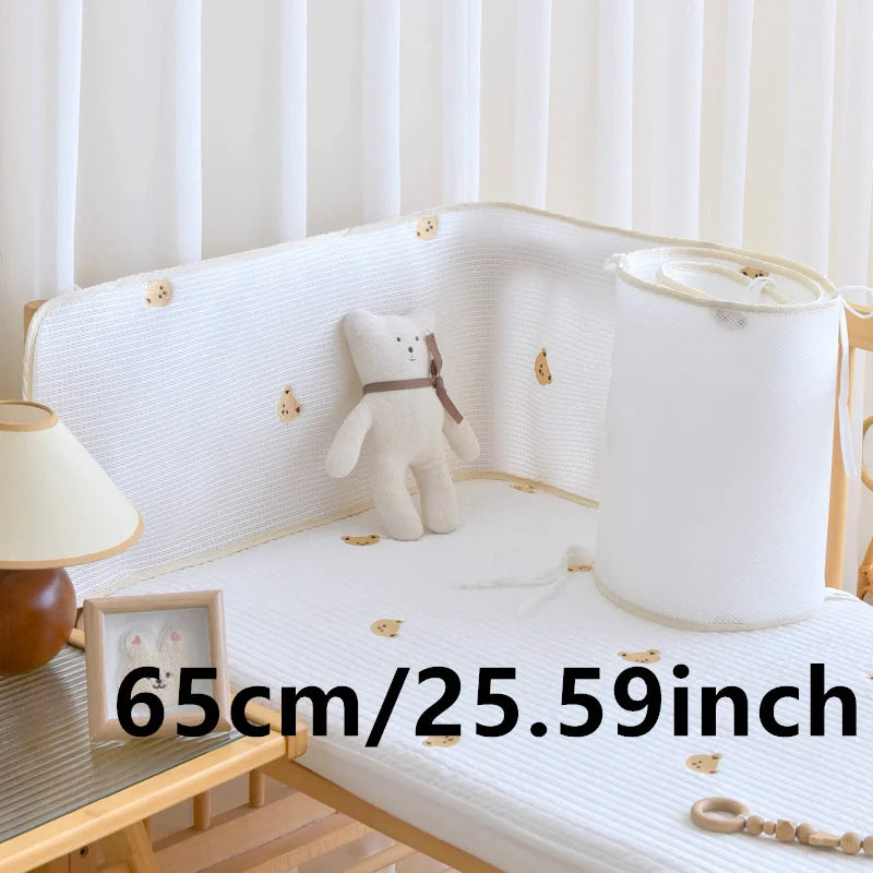 Atmungsaktiver Babybett-Stoßschutz, Babyzimmer-Dekoration, Schutz für Babyköpfe, Kollisionspräventionsausrüstung, Babybettwäsche