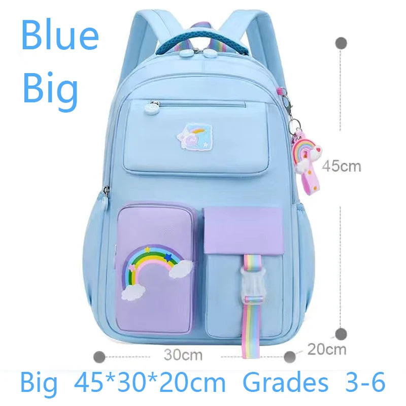 Girls Macaron School Backpack