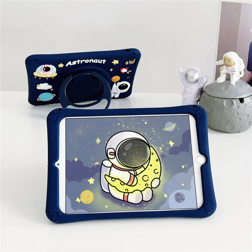 Kinder Fall Für Xiaomi RedMi Pad SE 8,7 "11" 10,61 "POCO Pad 12,1" Tablet Abdeckung Mipad 5 11 6s Pro 12,4 360 Rotation Griff Stehen Funda