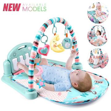 Baby Fitness Stand Music Play Gym Activity Toy Newborn Piano Crawling Blanket Pedal Play Pad Early Education 0-36 Months Gifts