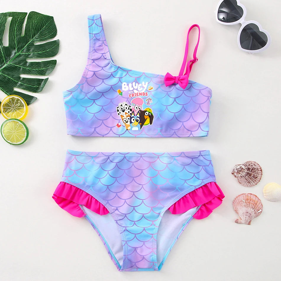 Bluey & Bingo Girls Bikini Set