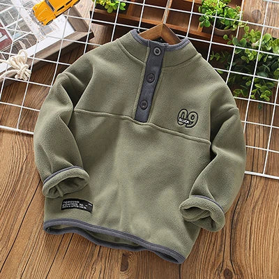 3-12 Jahre Teen Jungen Sweatshirt Herbst Winter Warme Fleece Top Kinder Trainingsanzug Mode Langarm Pullover Pullover Kind Kleidung
