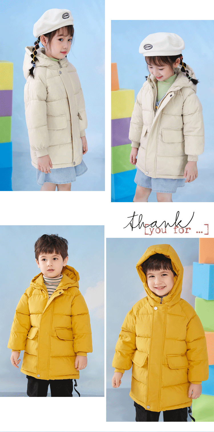 Kinder Warme Daunen Lange Oberbekleidung Winter Herbst Teen Verdicken Baumwolle Kleidung Jungen Mädchen Gepolsterte Parka Mäntel Teen Jacken 3-10 jahre