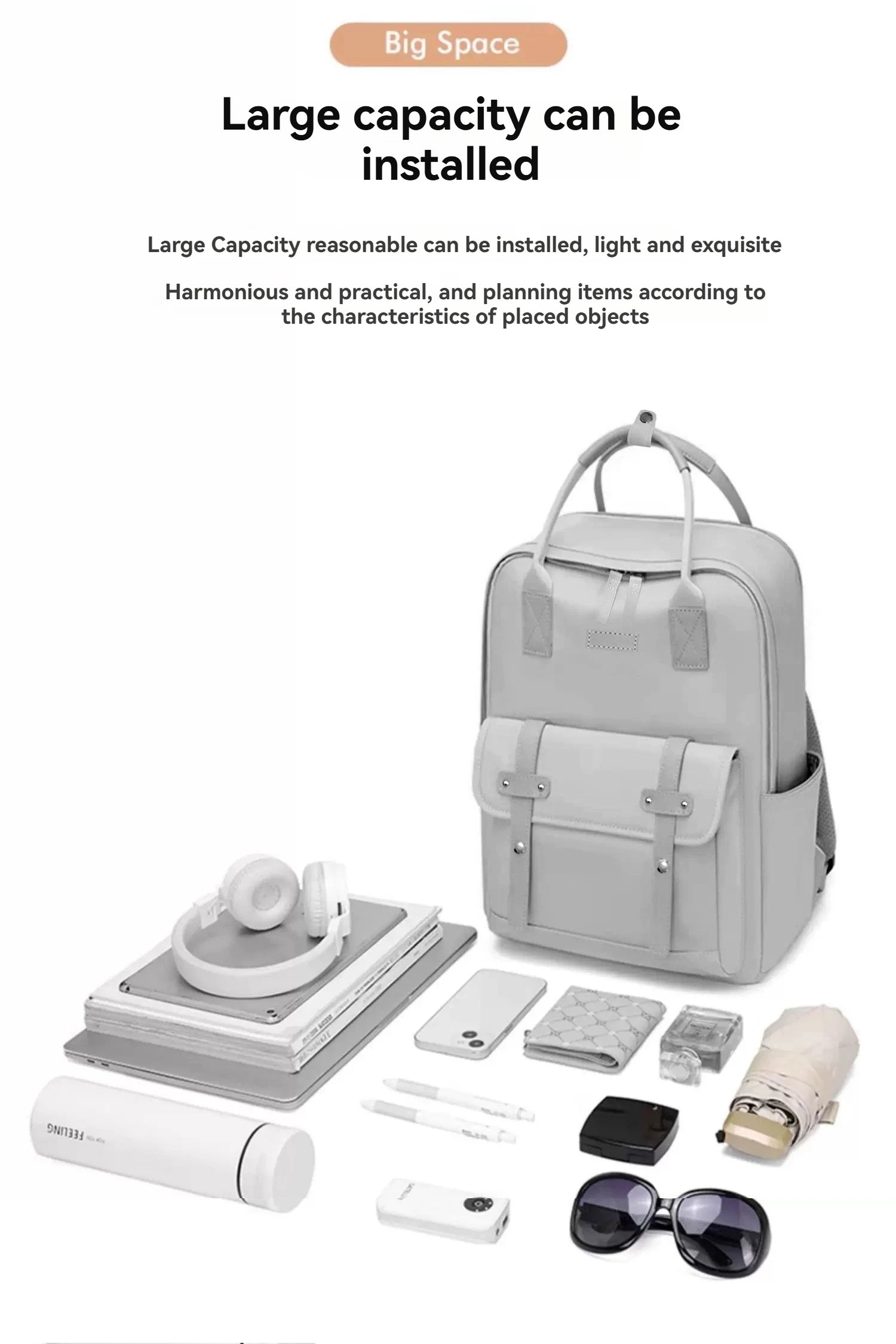 Mama-Tasche in tragbaren High-End-Mutter- und Babytasche, Mama-Tasche, Damen-Rucksack, leichter Reiserucksack