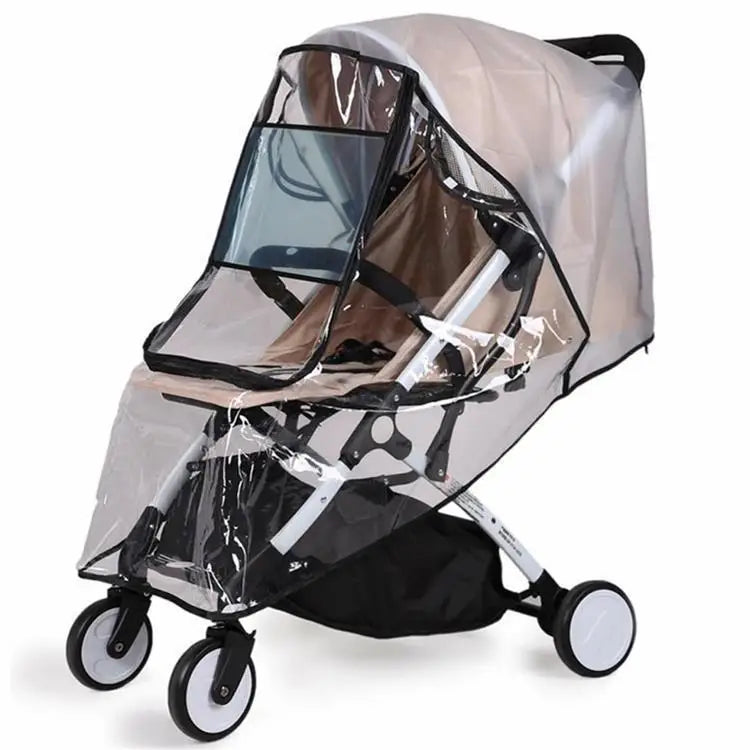 Universeller Kinderwagen-Regenschutz Windschutz Regenfester Staubschutz Kinderwagen-Zubehör Regenmantel Wetterschutz