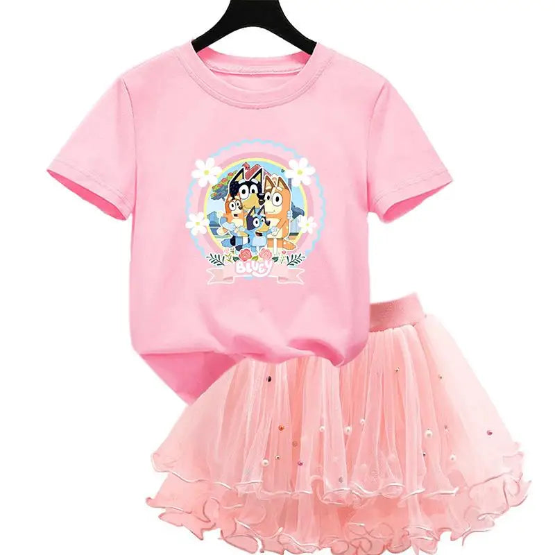Bluey & Bingo Girls Dress Set