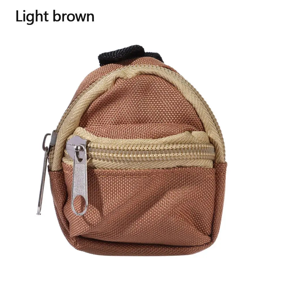 Puppen rucksäcke Puppe Minit aschen Mini Reiß verschluss Rucksack Puppen rucksack niedliche Schult aschen Puppen zubehör Spielzeug zubehör für Puppenspiel
