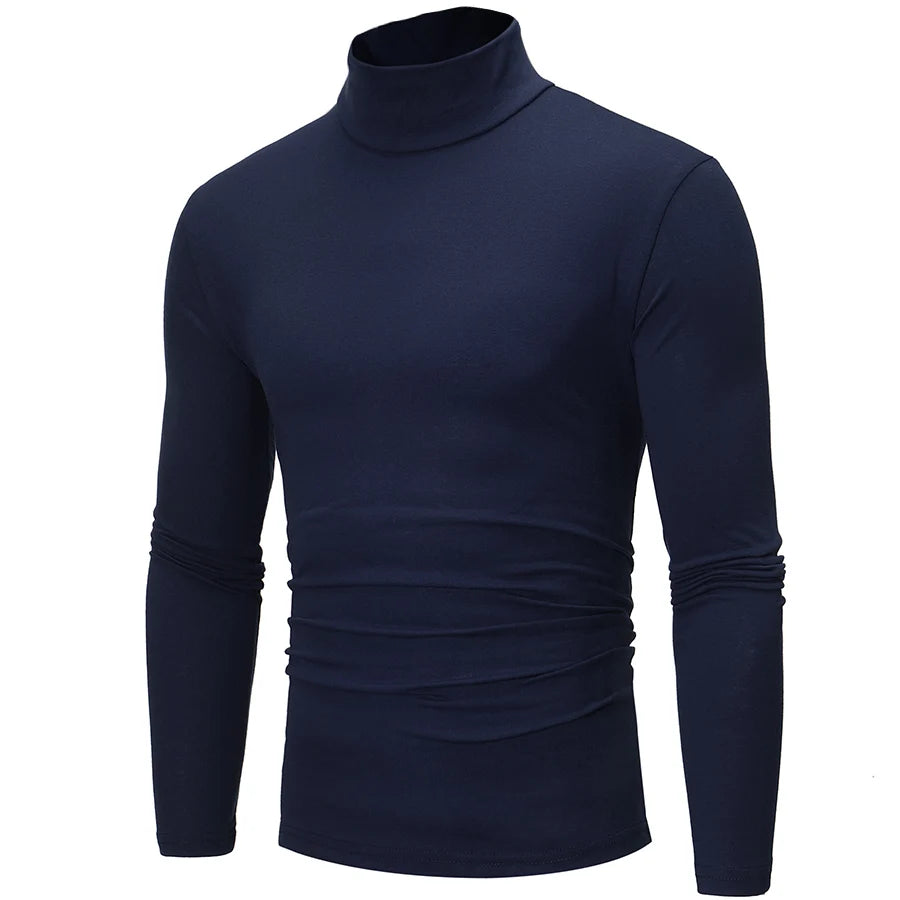 Thermo-Unterwäsche Tops Herren Winterkleidung Thermoshirt Herbst Herren Winterstrumpfhose Stehkragen Dünn Slim Fit Langarm T-Shirt