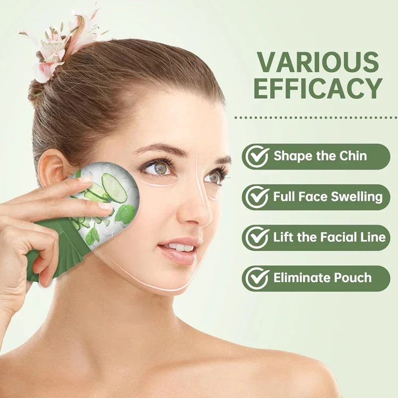 Eis Gesicht Roller Eiswürfel Schönheit Massage Silikon Eis Form Für Augen Schwellungen Eis Gesichts Roller Schrumpfen Poren