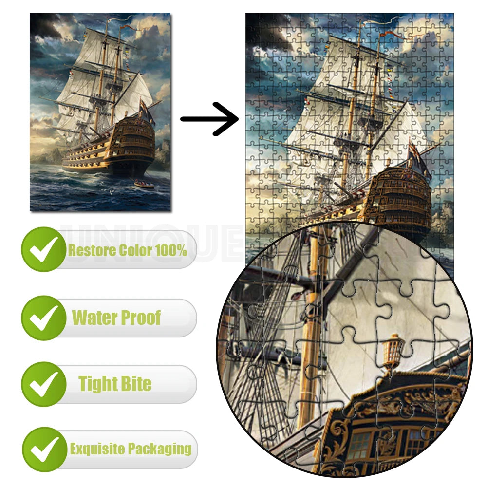 Dropshipping Individuelles Puzzle Personalisiertes Bildpuzzle DIY-Spielzeug für Kinder Jubiläum Festival Bestes Geschenk