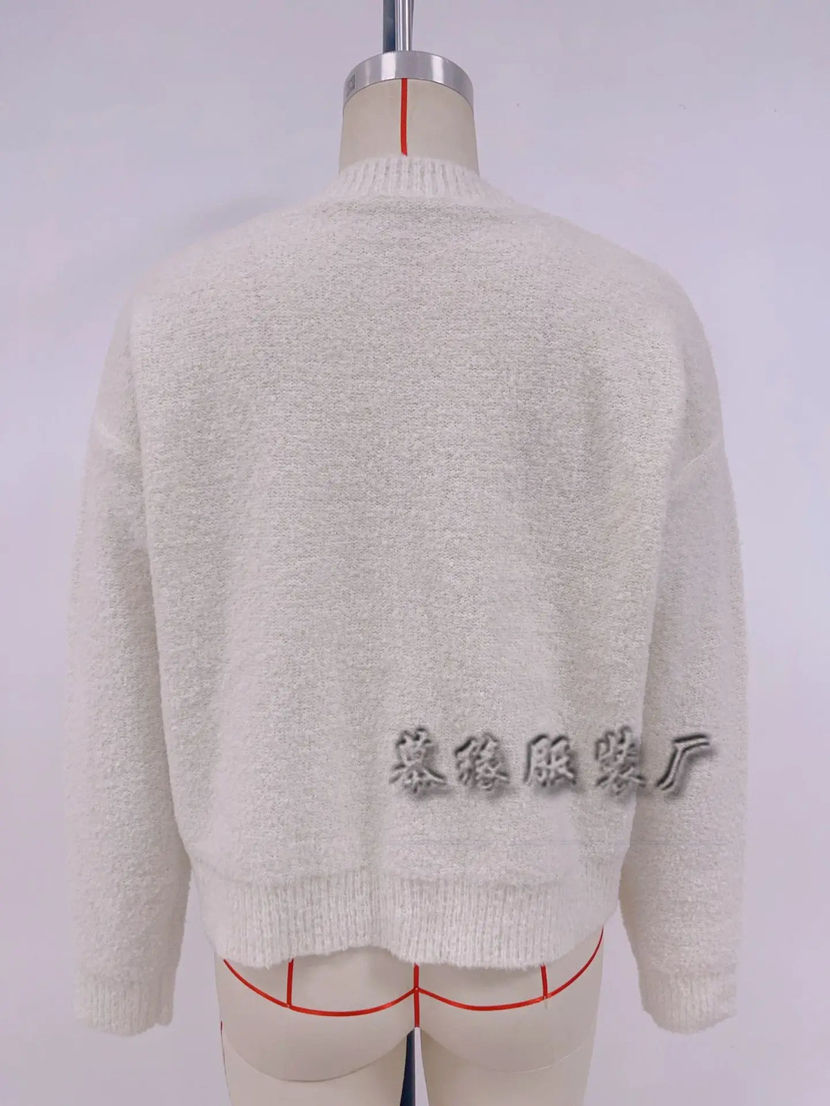 Frauen Kleidung Langarm Pullover Taste Strickjacke Einfarbig Büro Pendeln Alle-spiel Lose Gestrickte Pullover Herbst Damen Kleidung