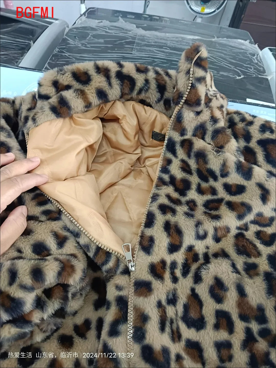 Faionable Fleece-Reißverschluss für Kinder, Jungen, Teenager, Mädchen, Herbst-Winter, Leoparden-Kleidung, weiche Polyester-Oberbekleidung, verdicktes Baumwollfutter