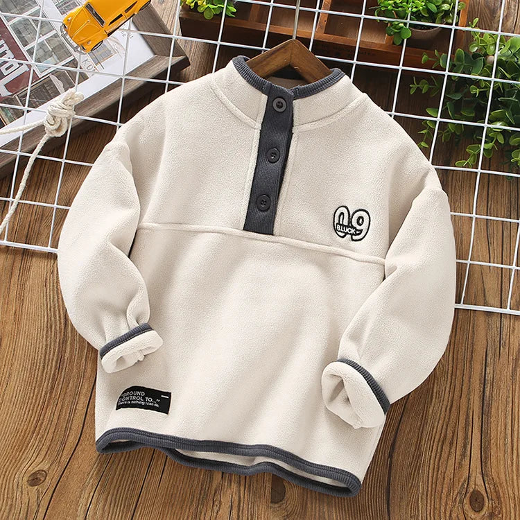 3-12 Jahre Teen Jungen Sweatshirt Herbst Winter Warme Fleece Top Kinder Trainingsanzug Mode Langarm Pullover Pullover Kind Kleidung