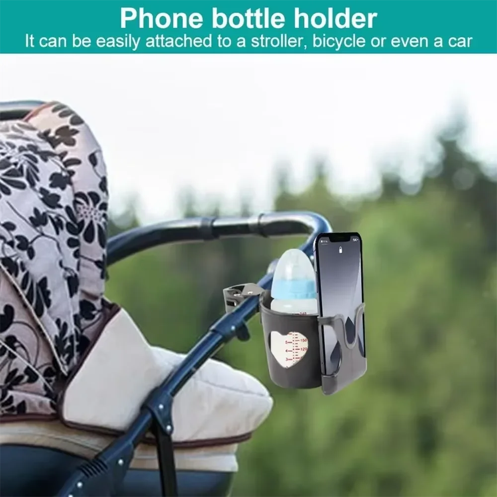 Baby Kinderwagen Wasser Tasse Flasche Halter Baby Kinderwagen Zubehör Multifunktionale Baby Kinderwagen Tasse Halter 2-in-1 Telefon halter