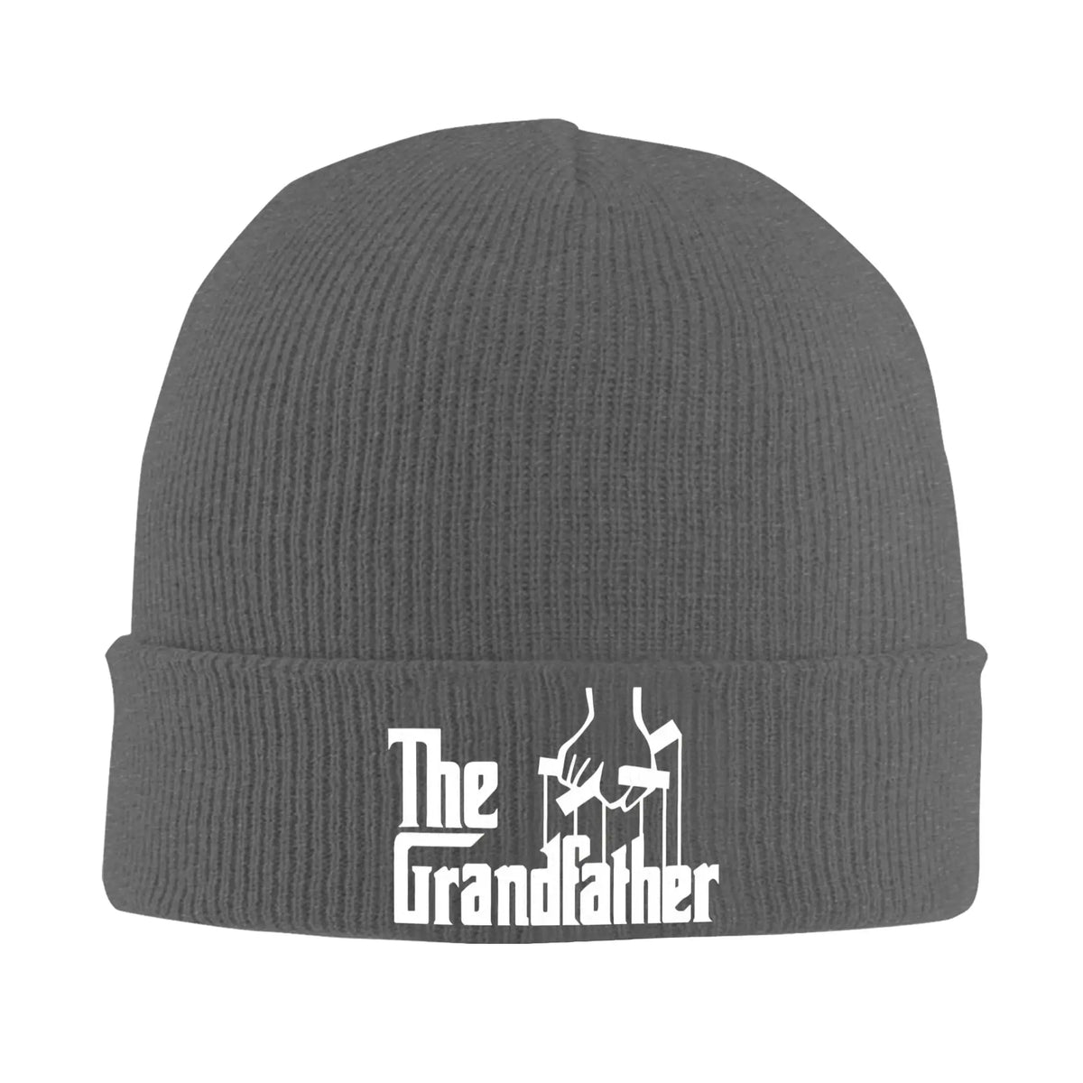 Die Strickmütze „Grandfather Grandpa“, Mütze für Väter, Kpop, elastisch, Unisex, für Erwachsene, Mützen mit Herbstmuster, Geburtstagsgeschenk