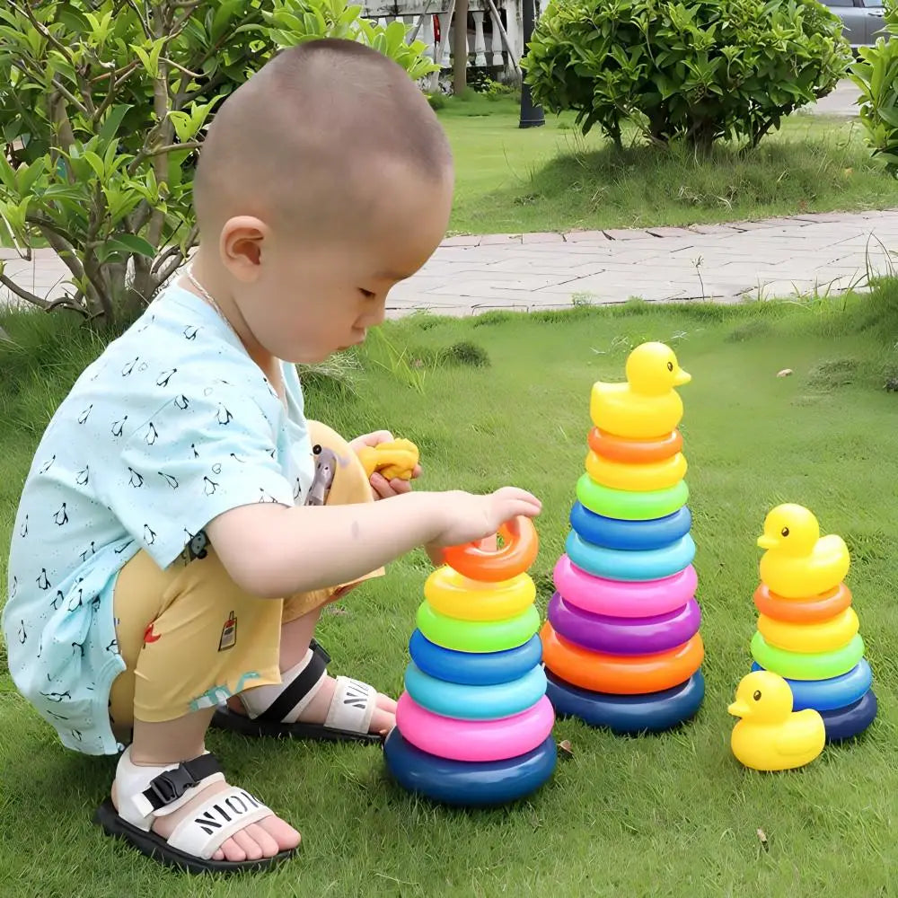 Montessori-Babyspielzeug, rollender Ballturm, Montessori-Lernspiele für Babys, Stapelbahn, Baby-Entwicklungsspielzeug, 1, 2, 3 Jahre