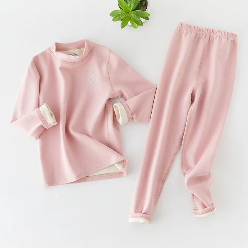 3-14 Jahre Kinder Kleidung Sets Herbst Winter Thermo-unterwäsche Anzug Mädchen Jungen Pyjama Sets Teenager Kleidung Keine Spur warme Nachtwäsche