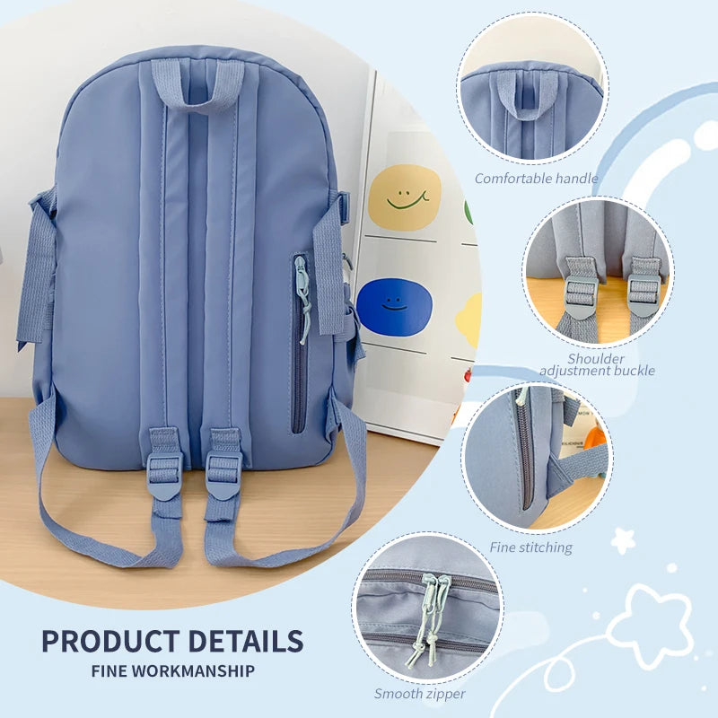 Cute Nylon Student Backpack