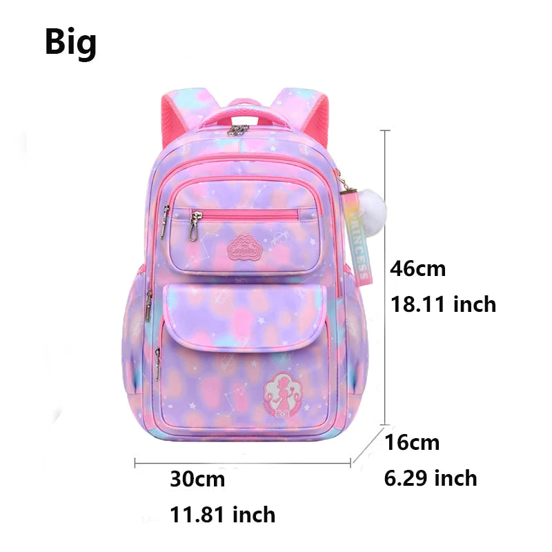 Girls Waterproof School Backpack