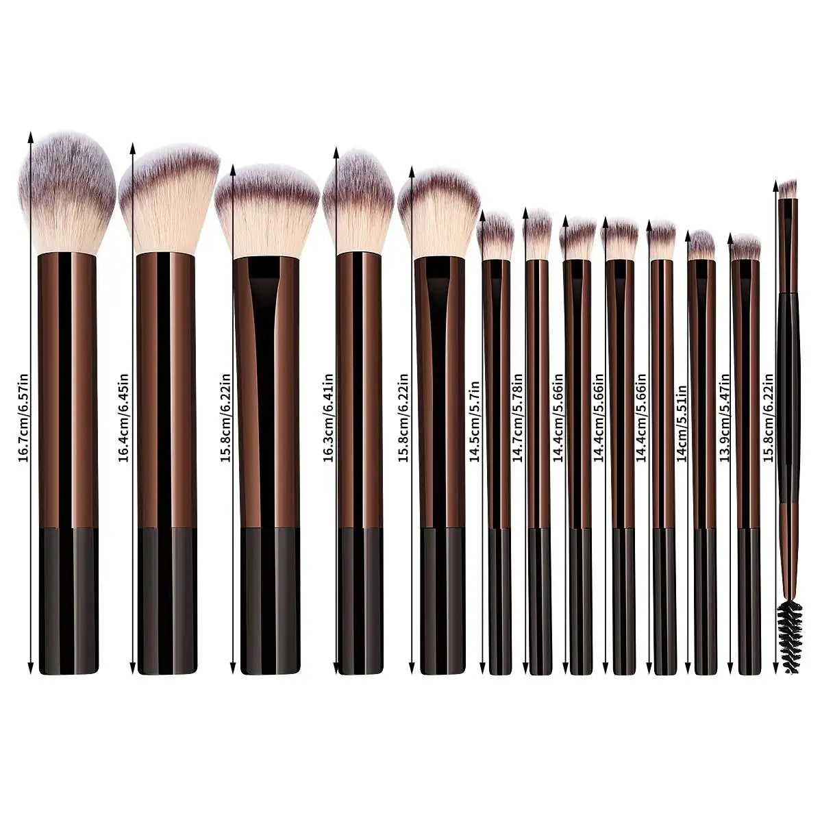 13PCS Make-Up Pinsel Set Foundation Concealer Pulver Lidschatten Rouge Pinsel Kabuki Blending Kosmetische Schönheit Werkzeug für Gesicht