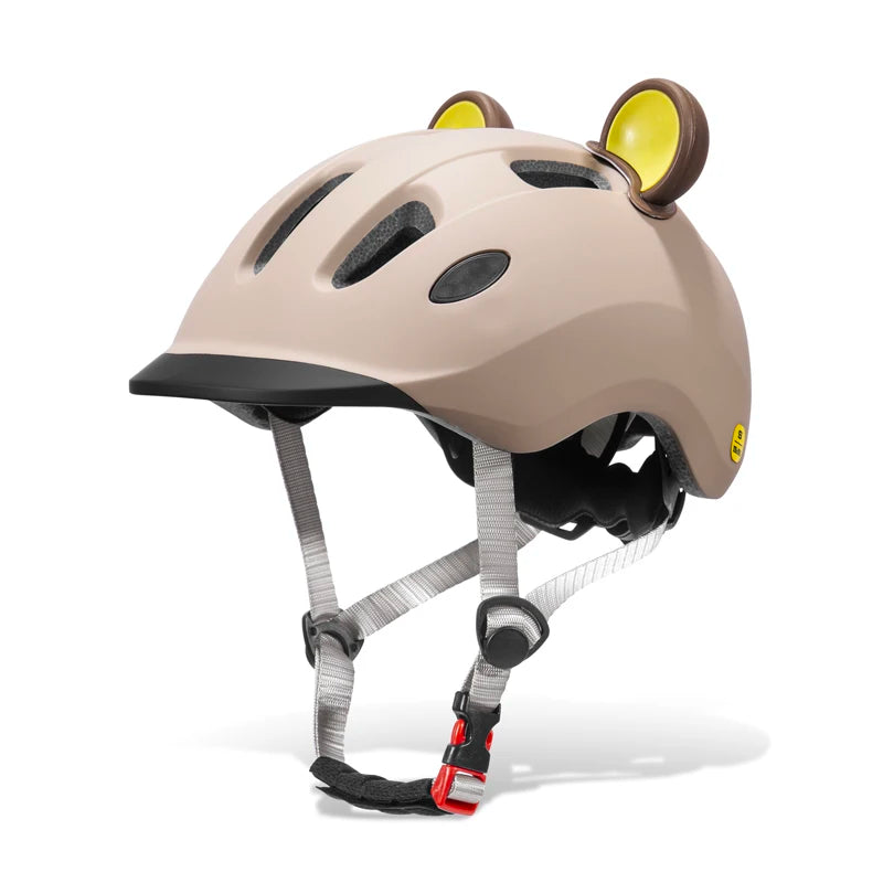 Kinder-Fahrradhelm mit Panda-Cartoon-Design für Kleinkinder, Skateboard, Roller, Radfahren, 51-55cm Kinderfahrradhelm