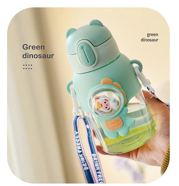 600 ml Kawaii Sommer Kinder Wasser Tasse Hochwertige Herbst-proof Stroh Tasse Jungen und Kreise Gehen zur Schule baby Wasserkocher