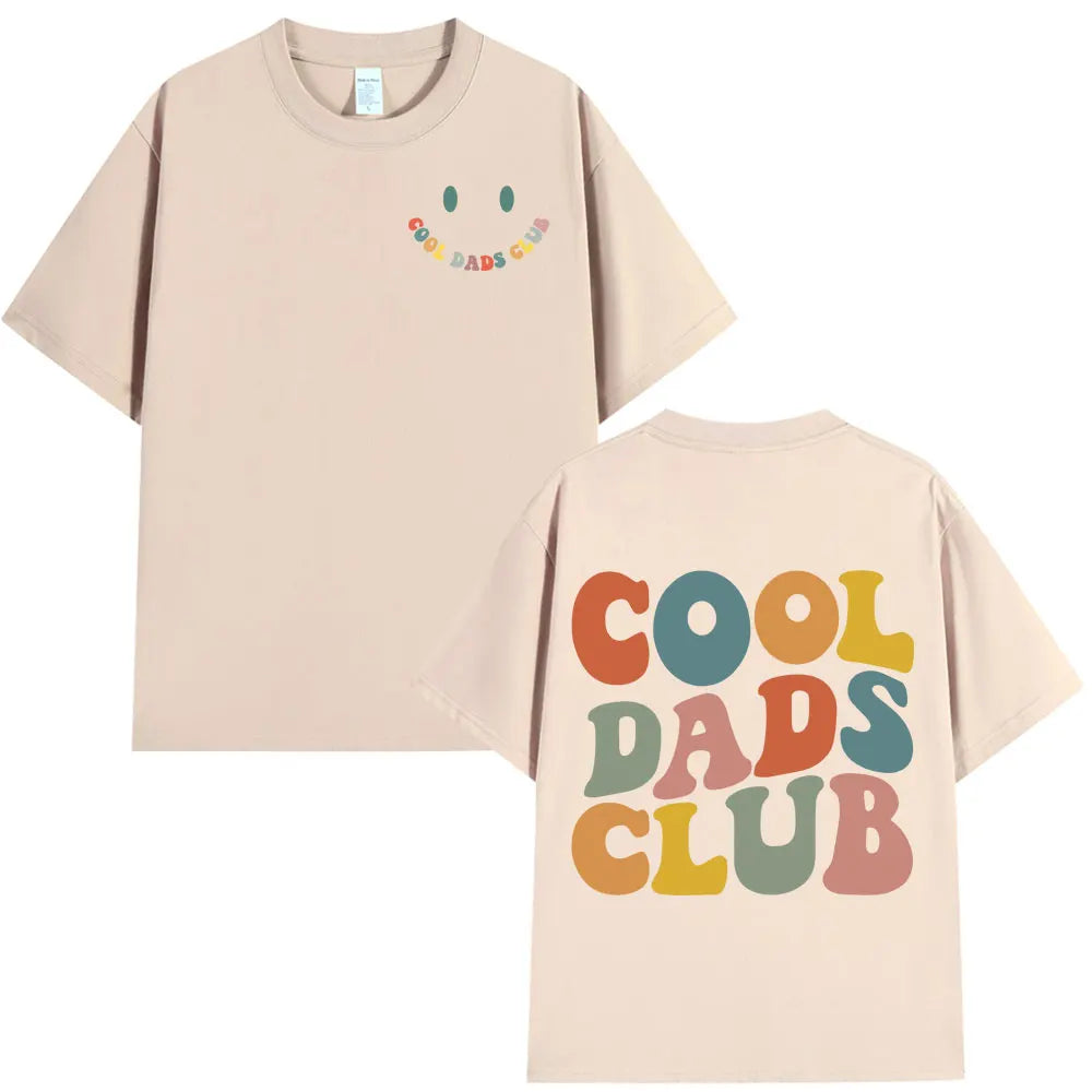 Cool Dad Club T-shirt Männer Kleidung Väter Geburtstag Kurzarm T-shirts Großvater Ehemann Homme Baumwolle T-shirt Tops Streetwear
