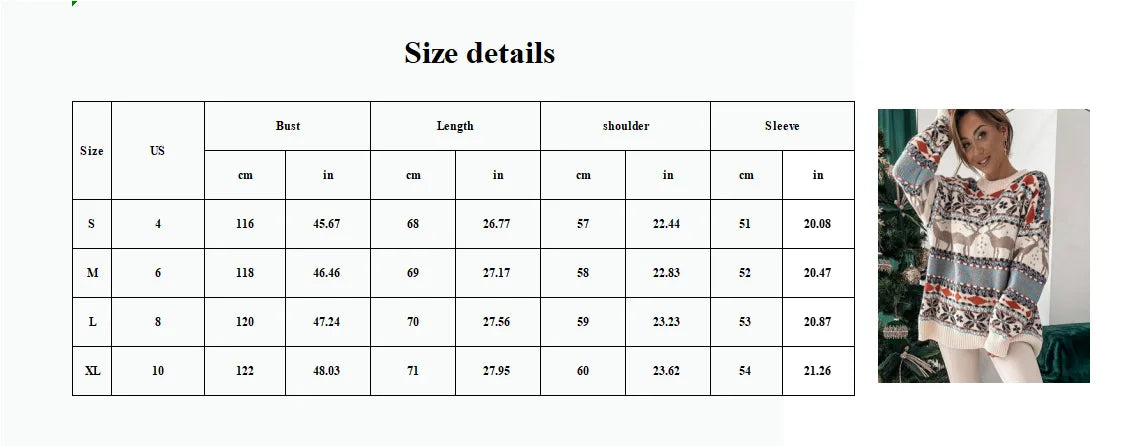 Autumn Pullover Damen Round Neck Long Sleeve Christmas Date Outdoor Vielseitiger Pullover Print Sweater Ropa De Invierno Para Mujer