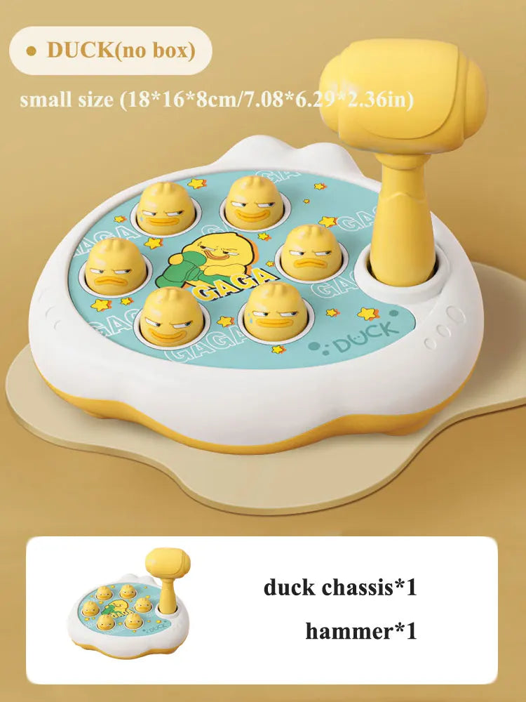 Ente/Frosch/Schwein Baby Spielzeug Montessori Lernspiel Lernpuzzle Geschenk für 12–24 Monate Kleinkind Junge/Mädchen mit Hammer