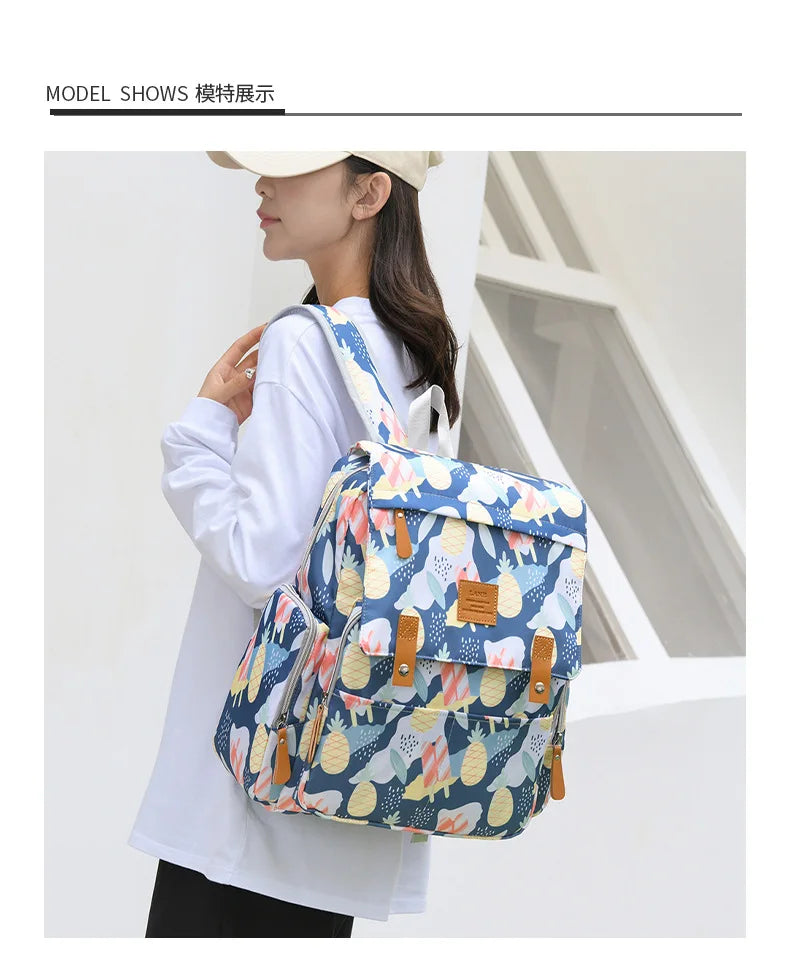 Mama Tasche Nylon gedruckt Mode multifunktion ale Mutter und Baby Taschen gehen Baby Reisen große Kapazität Mutter Tasche Wickelt aschen bebe