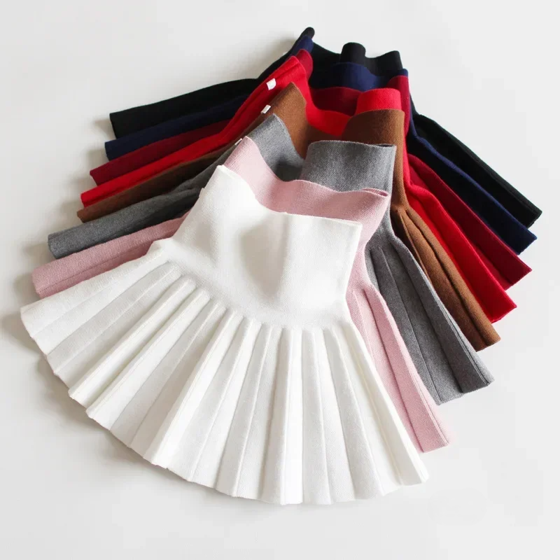 Kids Knit Tutu Pleated Skirt