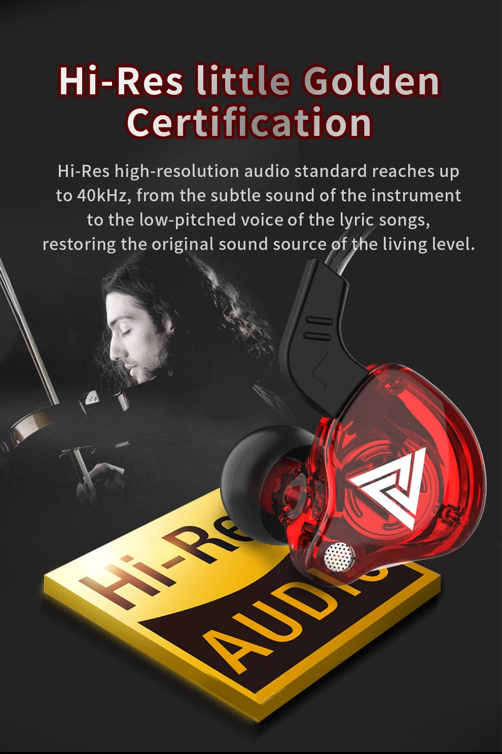 Original QKZ AK6 In-Ear Headphones 6 Dynamic Driver Unit Earphones with Microphone Stereo Sports HiFi Subwoofer Headset Monitor Earbuds