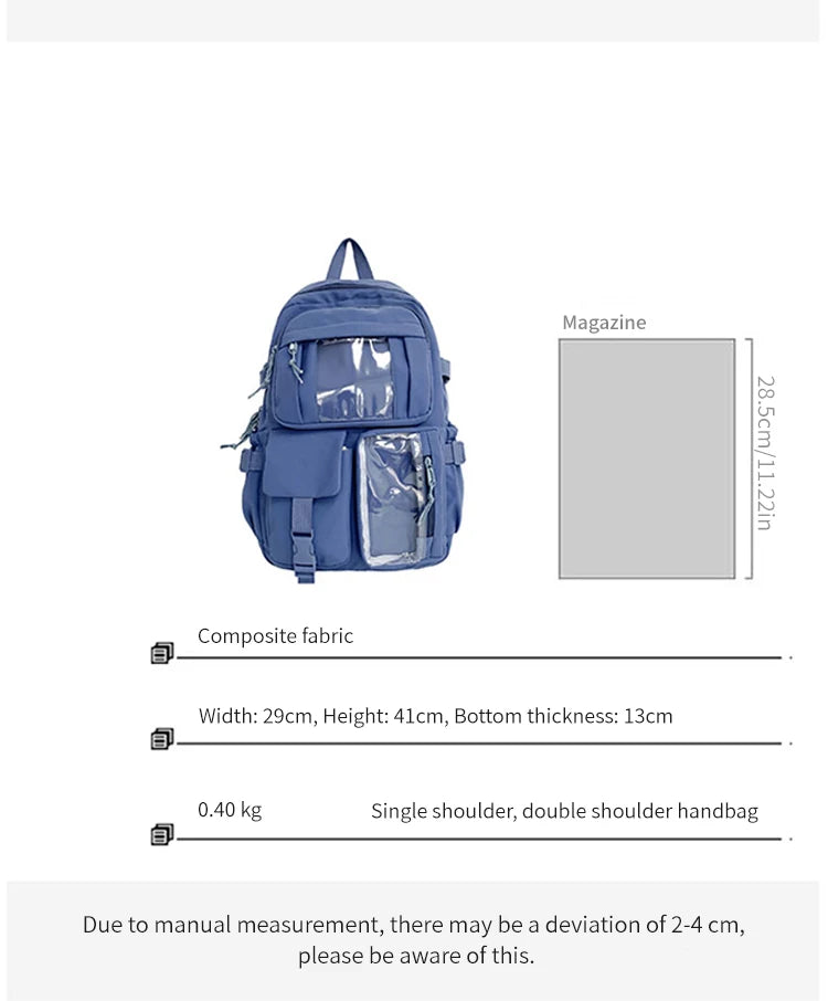 Cute Nylon Student Backpack