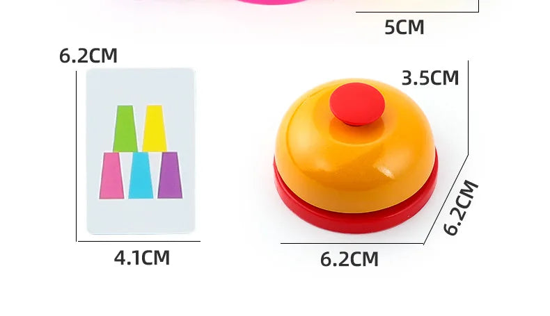 Montessori Spielzeug Mini Stapel Tasse Spiel Mit Karte Pädagogische Intellektuelle Aufklärung Farbe Erkenntnis Logik Training Kinder