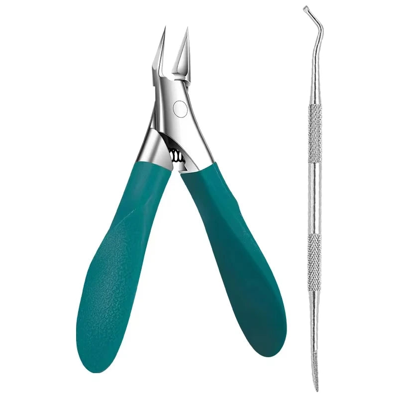 Zehennagelknipser aus Edelstahl, gerade Klinge für eingewachsene und dicke Nägel, scharfe, spitze Spitze, eingewachsene Nagelknipser, Maniküre-Werkzeuge