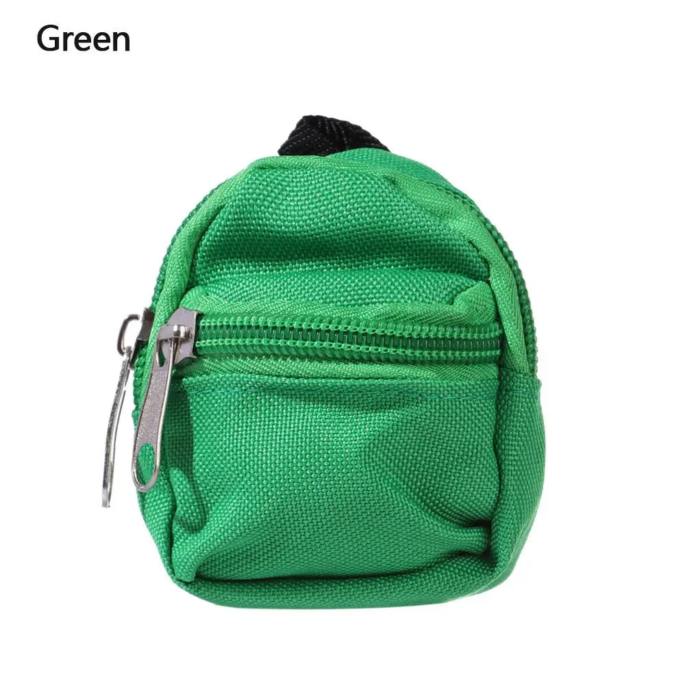 Puppen rucksäcke Puppe Minit aschen Mini Reiß verschluss Rucksack Puppen rucksack niedliche Schult aschen Puppen zubehör Spielzeug zubehör für Puppenspiel