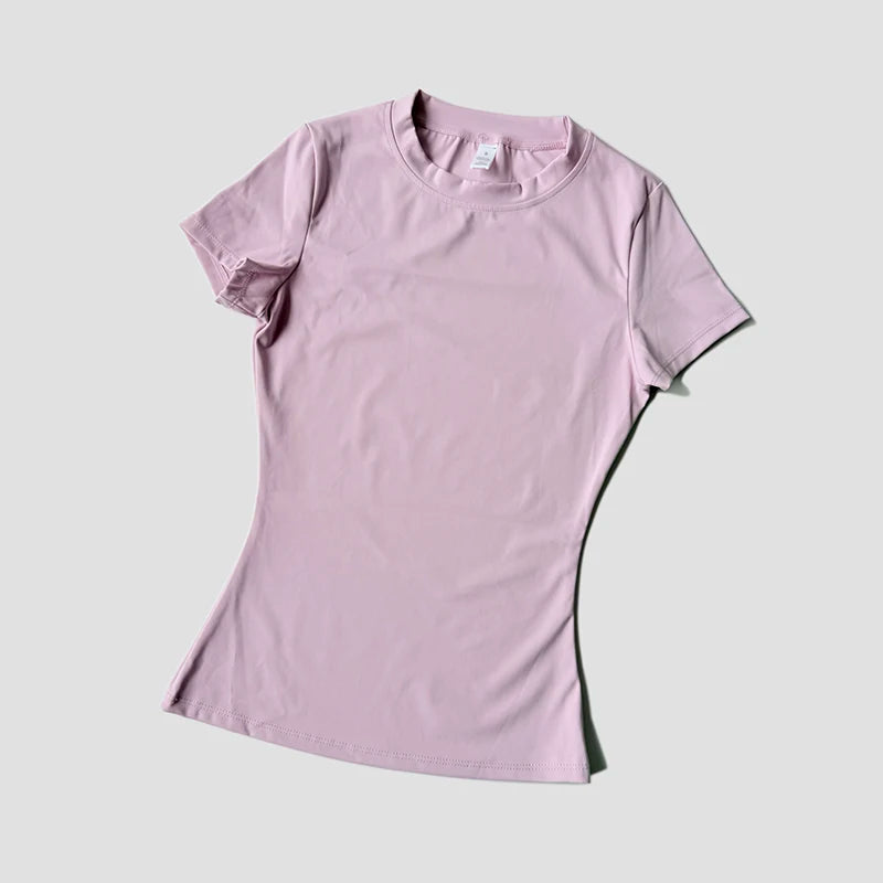 Frauen Yoga Top Nahtlose Sport T Shirts Fitness Kleidung Kurzarm Yoga Shirt Gym Top Laufen Active Wear