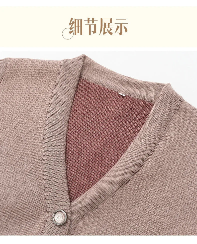 Frauen Pullover Strickjacken Westen Frühling Herbst Oma Outfits Warme Weste Für Mütter Mittleren Alters Winter Weste Jacken 5XL